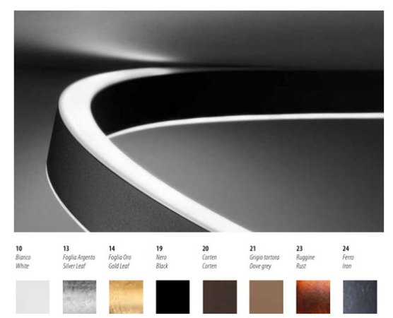 Braga Spira LED Deckenleuchte 75cm Betonoptik 2130/PL75 M-24, dimmbar