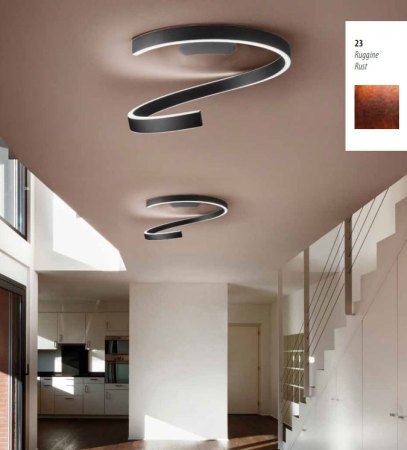 Braga Spira LED Deckenleuchte Rost 75cm 2130/PL75 M-23, dimmbar