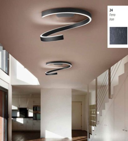 Braga Spira LED Deckenleuchte 60cm Betonoptik 2130/PL60 M-24, dimmbar