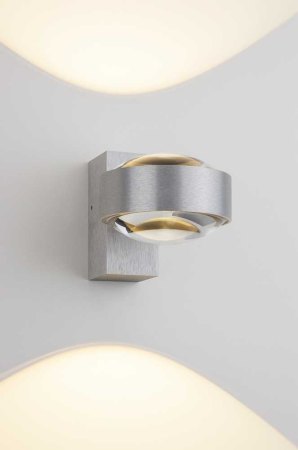 LED outdoor wall lamp "LOGOS 12" 2 x 6 Watt 883401 Lichtmanufaktur