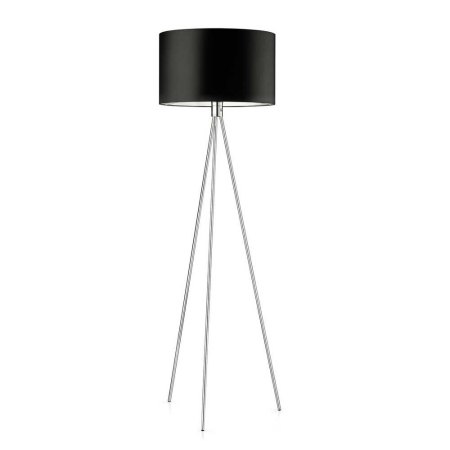 Halogen Floor Lamp Chrome 41.948.06 including screen Knapstein