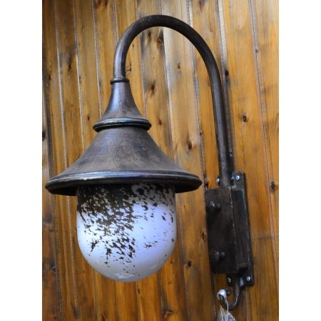 Exterior wall light company Robers Glass Wrought Iron