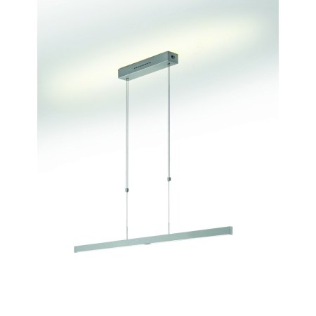 Knapstein Linn 68 - mattnickel 51.481.05 LED Pendelleuchte -  68 cm Ober-/Unterlicht Gestensteuerung dimmbar