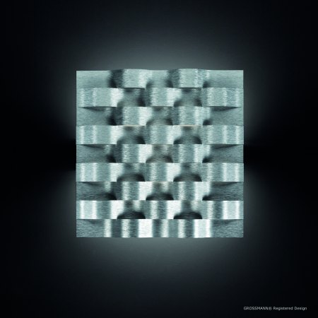 Grossmann Sinus LED-Wandleuchte aluminium