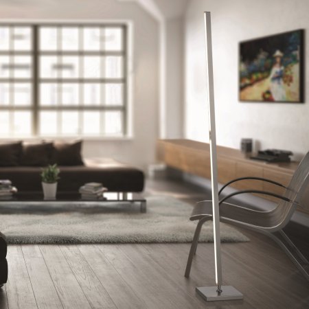 LED floor lamp nickel mat 41.966.05 Knapstein