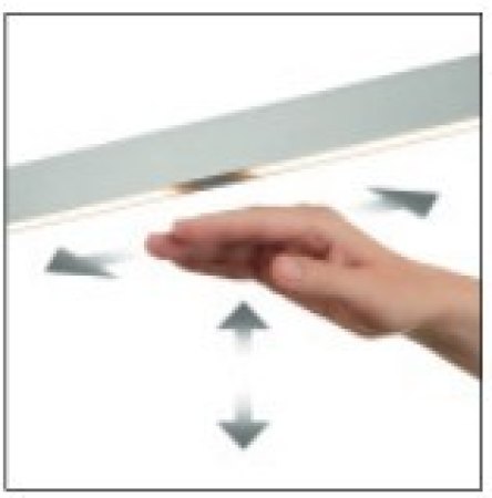 Preview: Knapstein Runa 92 51.489.05 LED pendant light -  92 cm top/bottom light gesture control lift dimmable - matt nickel