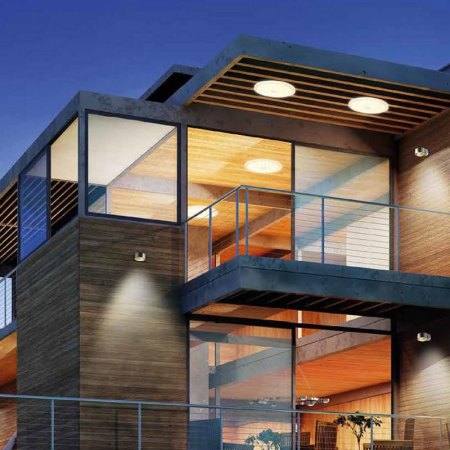 LED Wall / Ceiling Light Outdoor FOXX Round Top Light