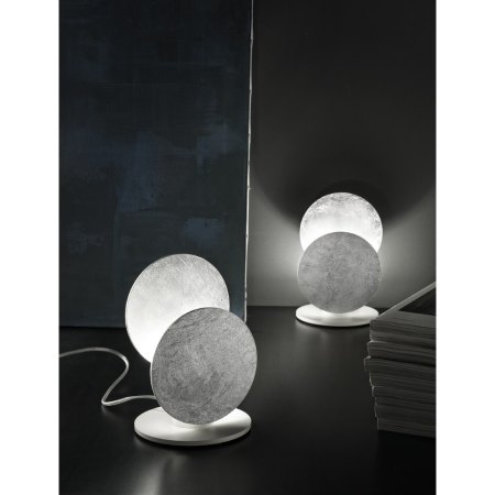 Exhibition piece - Braga LED Table Lamp Nuvola 2092 / L Leaf Silver