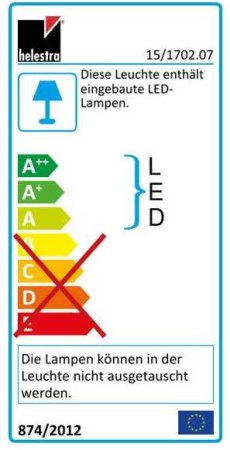 Helestra Vigo LED spotlight 90 ° connector 15/1702 ...