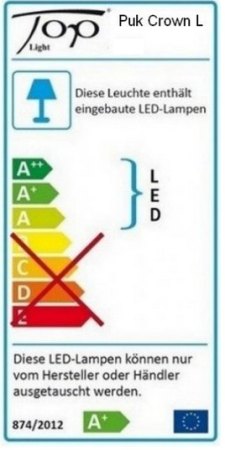 PUK Maxx Crown LED L Pendelleuchte Top Light different colors