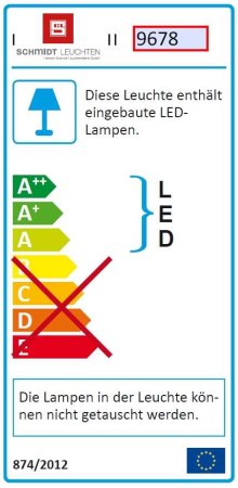 LED pendant lamp "BLADE" 140cm 9678.02 9678.16 Schmidt lights
