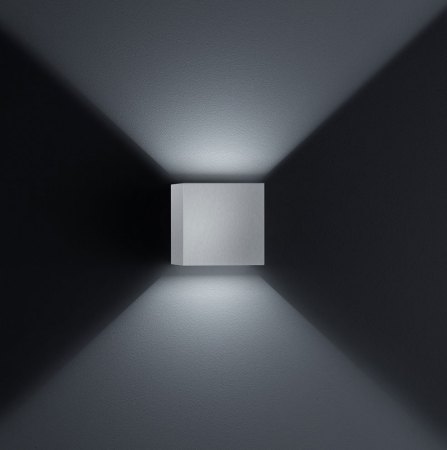 Helestra LED outdoor wall luminaire SIRI Nickel matt A28242.18
