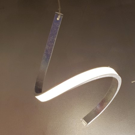 Exhibition piece Braga Tape LED Chandelier 5-flame iron 2133SM-24 decentralised canopy dimmable