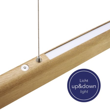 Herzblut Arco 170cm LED bar luminaire top and bottom light with cable reel colour selection
