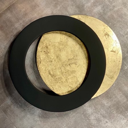 Icone Vera 31 Wandleuchte Blattgold - Schwarz Ø 31cm verstellbar, dimmbar Sonderfarbe