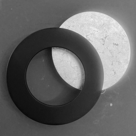 Icone Vera 26 wall lamp Ø 26cm adjustable silverleaf / black, dimmable Special Colour