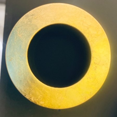 Icone Vera 26 wall lamp Ø 26cm adjustable black/ gold leaf, dimmable