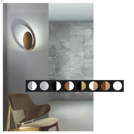 Icone Masai AP 15 LED-Wand oval 2700K Farbauswahl
