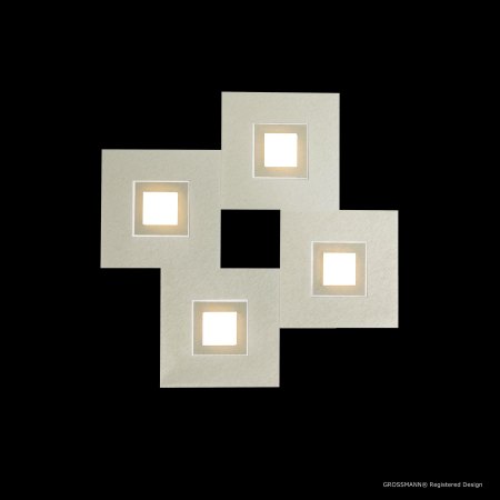 Grossmann Karree LED wall-/ceiling lamp 4flg.  aluminium titan