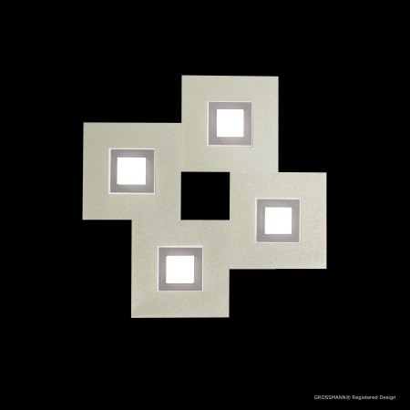 Grossmann Karree LED wall-/ceiling lamp 4flg.  aluminium titan