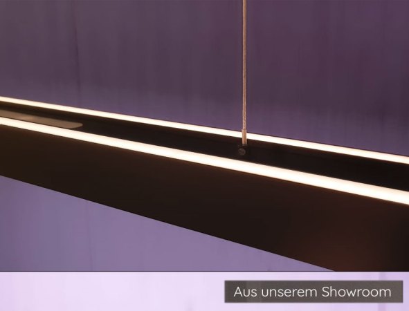 Exhibition piece - Knapstein Lara 134 51.485.05 LED pendant luminaire - 72.5 cm to 134 cm extendable top/bottom light gesture control lift dimmable - matt nickel
