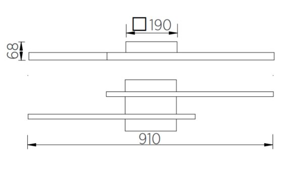 Knapstein-Germany Nuri-2 LED Ceiling Light Colour Selection