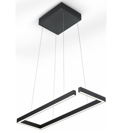 Knapstein Marisa 60 LED pendant lamp up-/down light gesture control dimmable lift black