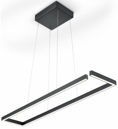 Knapstein Marisa 100 Schwarz LED Pendelleuchte Ober-/Unterlicht Gestensteuerung dimmbar Lift