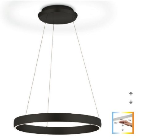 Knapstein Sara ring light with gesture control dimmable - black