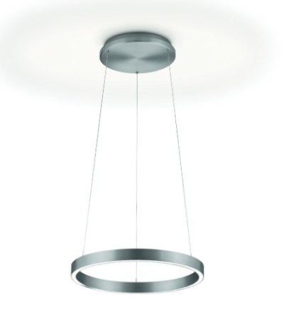 Knapstein Svea-L-40 LED schwarz matt Ringleuchte Gestensteuerung dimmbar Lift
