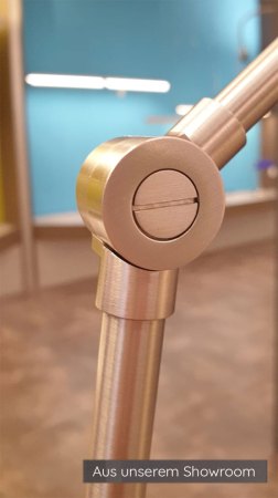 Knapstein Thea-S 41.980.05 LED floor-/reading lamp gesture control dimmable mattnickel