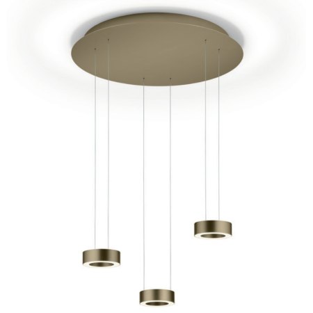 GKS Knapstein Zera Rondo effekt bronze LED-Pendelleuchte 3- flammig 51.530.34-2