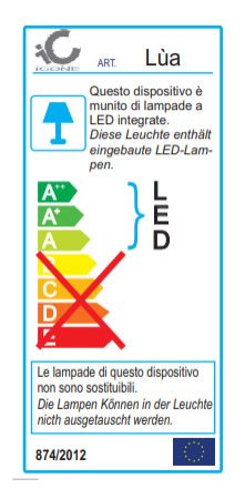 Icone Lua Tischleuchte Rost Ø 31cm