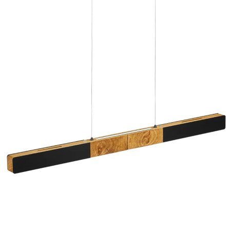 Herzblut beam light Lana del nero 100cm 216620SUD top and bottom light, dimmable with black roller cable