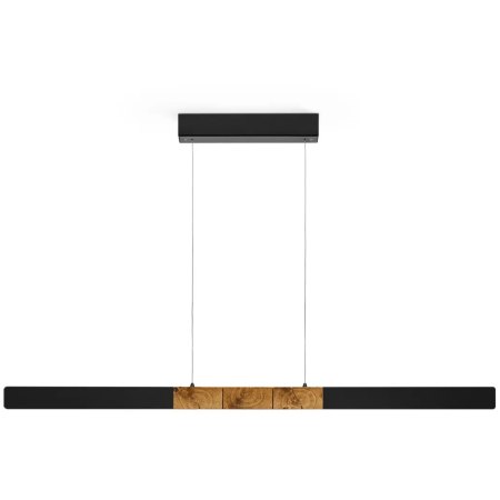 Herzblut beam light Lana del nero 130cm 216220SUD Top and bottom light, dimmable with roller cord black
