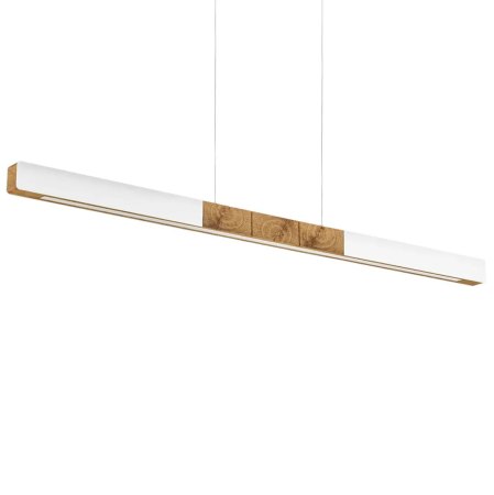 Herzblut beam light Lana del bianco 130cm 316220WUD Top and bottom light, dimmable with roller cord white
