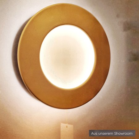 Ausstellungsstück - Icone Vera 26 Wandleuchte Blattkupfer & Schwarz Ø 26cm verstellbar