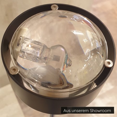 Top Light LED Tischleuchte "Puk Table Single" 60cm, Sepia / Chrom