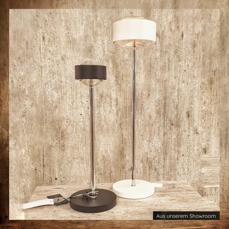 Top Light LED PUK EYE TABLE table lamp chrome incl. Lens clear