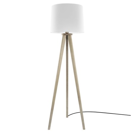 Herzblut Elli floor lamp - solid wood, White knotty oak, oiled 160 cm 14858