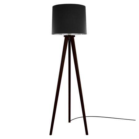 Herzblut Elli floor lamp - solid wood, charcoal knotty oak 160 cm 14851