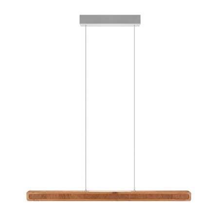 Herzblut Karl K LED Holzpendelleuchte 100cm mit Kopfholz Ober- und Unterlicht mit Rollizug Farbauswahl