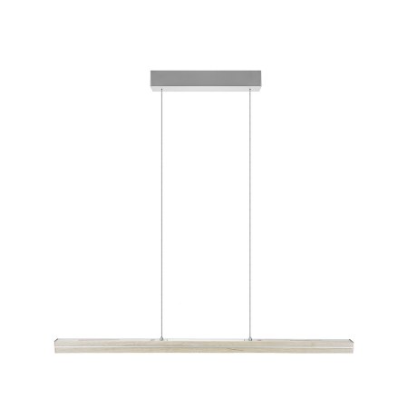 Herzblut Dana 1000 mm LED wooden pendant luminaire top and bottom light, dimmable with roller cable Colour selection