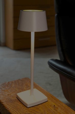 Orange One (powerd by TopLight) geniale Akku LED Tischleuchte portabel, aufladbar, dimmbar schwarz