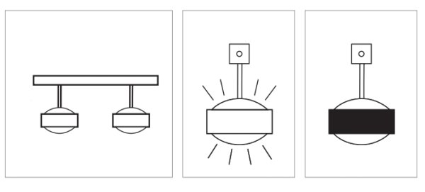 Top Light Puk Maxx Choice Eye II Ø 120 mm G9 ceiling light dimmable, configurator
