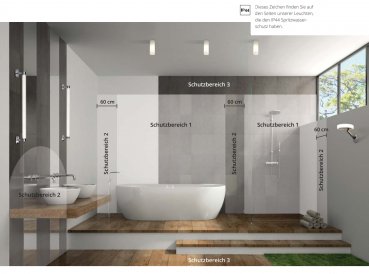 Wall and ceiling light PUK ONE 2 LED Chrom