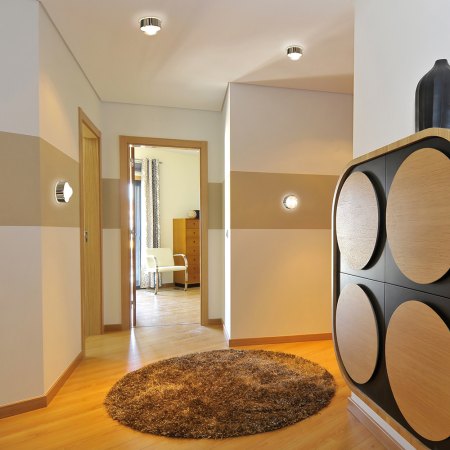 Top Light Puk Mini One 2 Indoor nickel matt Ø 80 mm Ceiling Light Configurator, dimmable