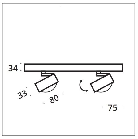 Top Light Puk Mini Choice Move II Ø 80 mm G9 Deckenleuchte dreh-  und schwenkbar Konfigurator, dimmbar
