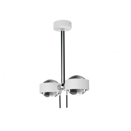Top Light Puk Mini Side Twin Indoor Ø 80 mm LED Ceiling light rotatable configurator, dimmable