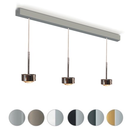 Top Light Puk Mini Choice Long One III ø 80 G9 Halogen pendant bar downlight configurator, dimmable